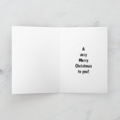 Hilarious Christmas Humor Greeting Card シーズンカード (内部)