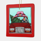 Hilarious Christmas Ornament Gift セラミックオーナメント (左)