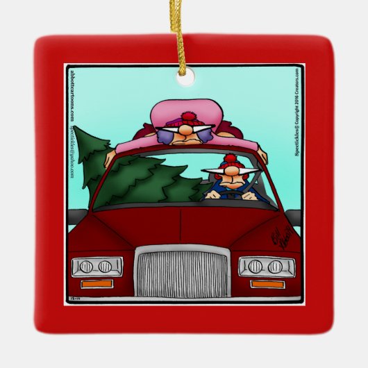 Hilarious Christmas Ornament Gift セラミックオーナメント (正面)