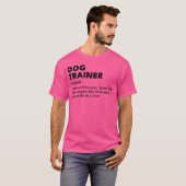Hilarious Dograiner Definition Black retro Tシャツ (正面フル)