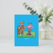 Hilarious Golf Humor Postcard ポストカード (スタンド正面)