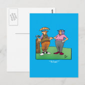 Hilarious Golf Humor Postcard ポストカード (正面/裏面)