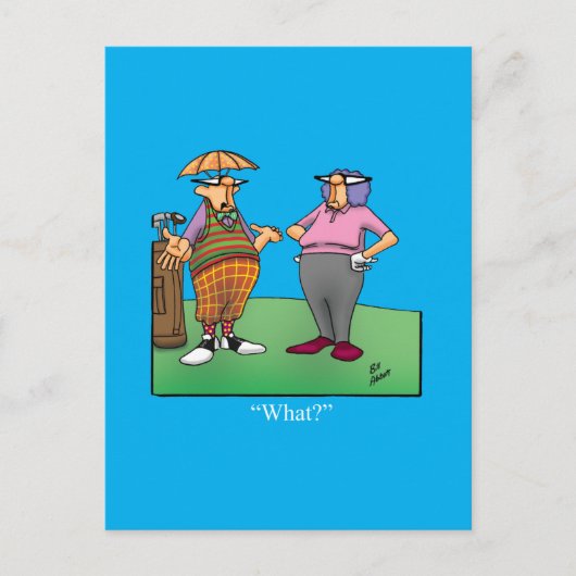 Hilarious Golf Humor Postcard ポストカード (正面)