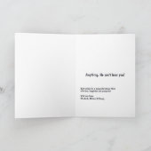 Hilarious Holiday Greeting Funny Christmas シーズンカード (内部)