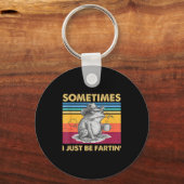 Hilarious I Fartin Sometimes Frog Just Unhinged キーホルダー (正面)
