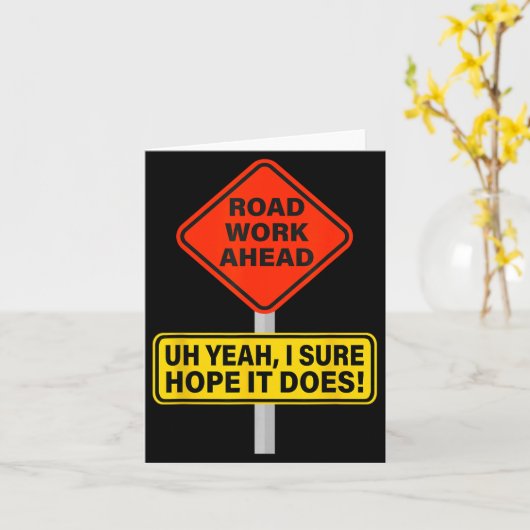 Hilarious It Vine Hope I Road Does Ahead Work Road カード (黄色い花)