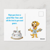 Hilarious New Year's Card ポストカード (裏面)