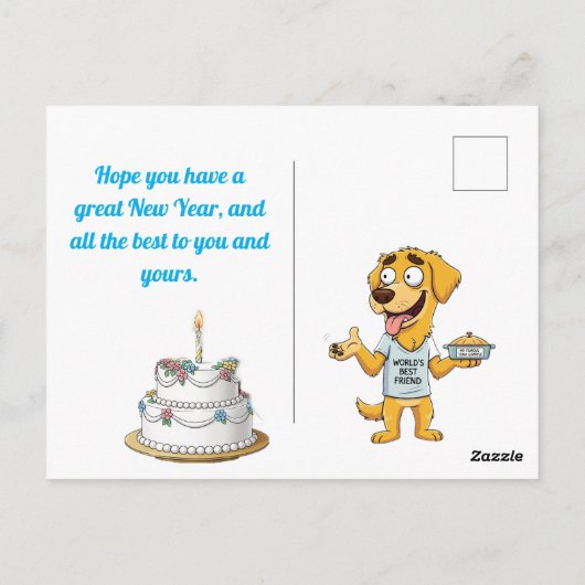 Hilarious New Year's Card ポストカード (裏面)