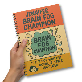 Hilarious Perimenopause Brain Fog Champion ノートブック