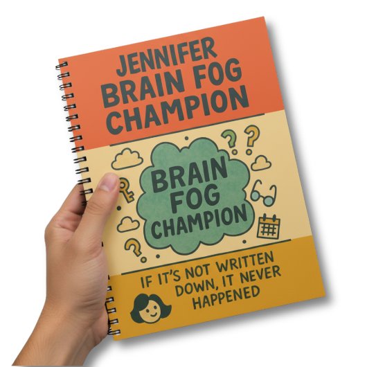 Hilarious Perimenopause Brain Fog Champion ノートブック