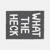 Hilarious Sayings Quotes Ideas Funny, What The Hec フリースブランケット (正面(横))