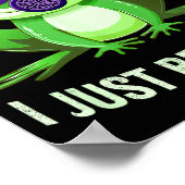 Hilarious Sometimes I Fartin Just Frog Mask Gas ポスター (角)