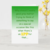 hilarious special occasion wish カード (黄色い花)