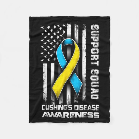Hilarious Support Disease s Squad Awareness Cushin フリースブランケット (正面)