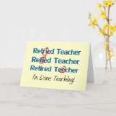 Hilarousの退職したな先生のギフト カード (黄色い花)