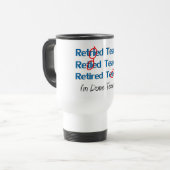 Hilarousの退職したな先生のギフト トラベルマグ (正面左)