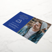 Hilbert College Graduation 箔招待状 (回転した状態)