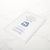 Hilbert College Graduation 箔招待状 (回転した状態)