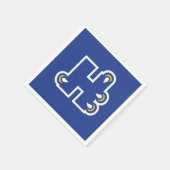 Hilbert College H スタンダードカクテルナプキン (角)