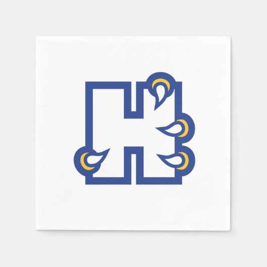 Hilbert College H スタンダードカクテルナプキン (正面)