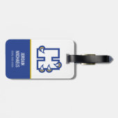 Hilbert College H ラゲッジタグ (裏面横)