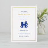 Hilbert College H 箔招待状 (立ち正面)