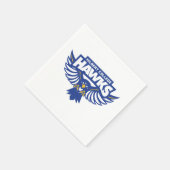 Hilbert College Hawks スタンダードカクテルナプキン (角)