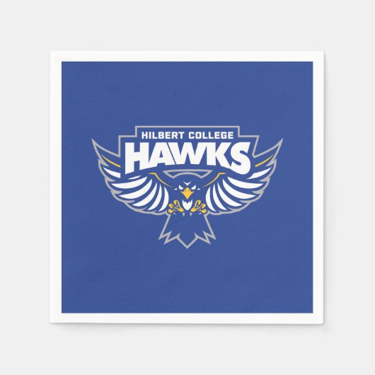 Hilbert College Hawks スタンダードカクテルナプキン (正面)
