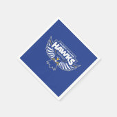 Hilbert College Hawks スタンダードカクテルナプキン (角)
