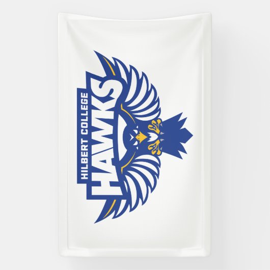 Hilbert College Hawks 横断幕 (縦)