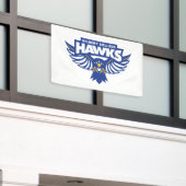 Hilbert College Hawks 横断幕 (ビルの外側)
