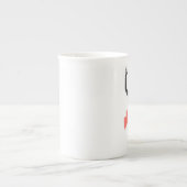 Hildegardeの風刺漫画のマグ ボーンチャイナマグカップ (正面)