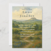 Hill Country Texas Unique Wedding Invitation Cards 招待状 (正面)
