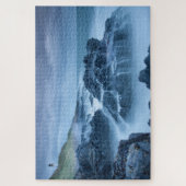 Hill Mountain Lighthouse on a Stormy Sea ジグソーパズル (縦)