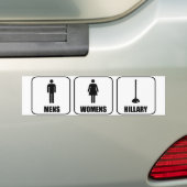 Hillary_Bathroom_02 バンパーステッカー (車上)