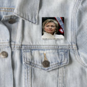 Hillary Clinton ゲイの権利の引用 缶バッジ (インサイチュ)