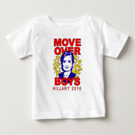 Hillary Clinton Move Over Boys Toddler Ruffle Tee ベビーTシャツ