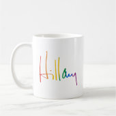 HILLARY CLINTON PRIDE -.png コーヒーマグカップ (左)
