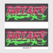 Hillary Vorname Name Graffiti Aufkleber Sticker シール (シート)