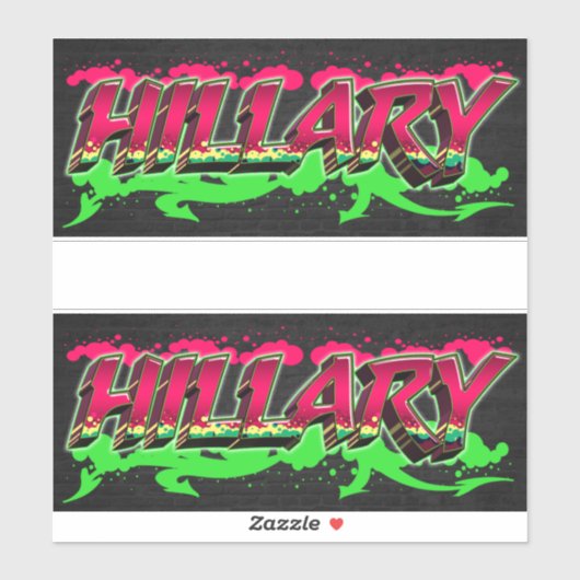 Hillary Vorname Name Graffiti Aufkleber Sticker シール (シート)