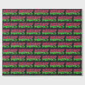 Hillary Vorname Name Graffiti red green ラッピングペーパー (フラット)