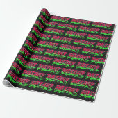 Hillary Vorname Name Graffiti red green ラッピングペーパー (アンロールド)