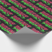 Hillary Vorname Name Graffiti red green ラッピングペーパー (角)