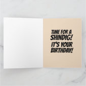 HILLBILLY BANJO FUNNY BIRTHDAY GREETING CARD カード (内部)