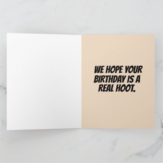 HILLBILLY HILLBILLIES FUNNY BIRTHDAY GREETING CARD カード (内部)