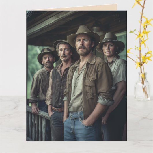 HILLBILLY HILLBILLIES FUNNY BIRTHDAY GREETING CARD カード (黄色い花)