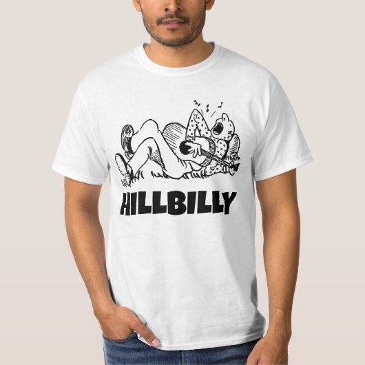 HILLBILLY MEN'S  FUNNY T-Shirt Tシャツ (正面)