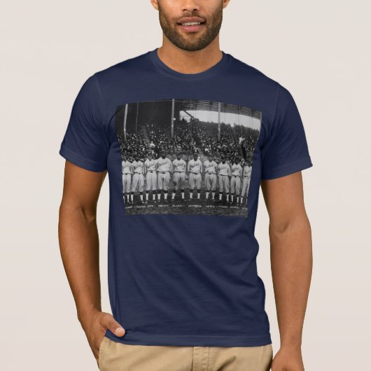 Hilldaleクラブ野球チーム、着色されたワールドシリーズ Tシャツ (正面)