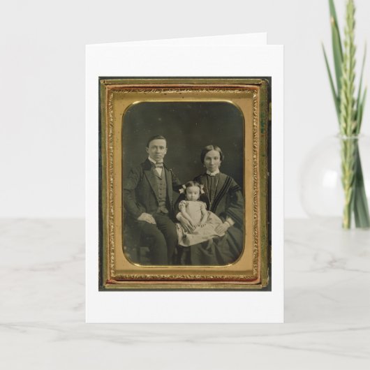 Hiller家族、c.1850 (銀板写真) カード (正面)
