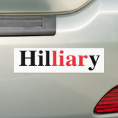 "Hilliary " バンパーステッカー (車上)